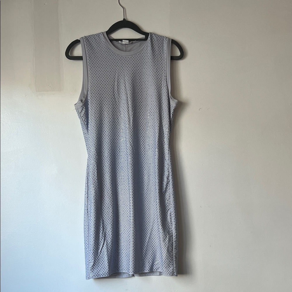 Good American Light Blue Sparkle Mini Dress NWOT Medium